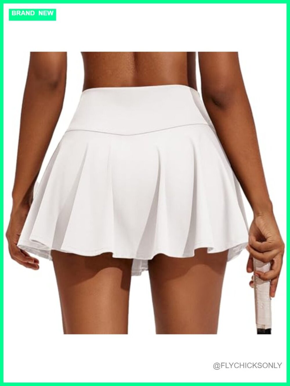 Women's 14" Pleated High Waist Tennis Skort with Pockets